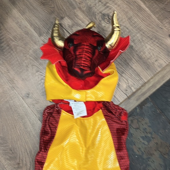 Dragon red gold costume yellow TOYS R US Toddler 3T Working ROAR Sound COSTUME 3 - Picture 13 of 15